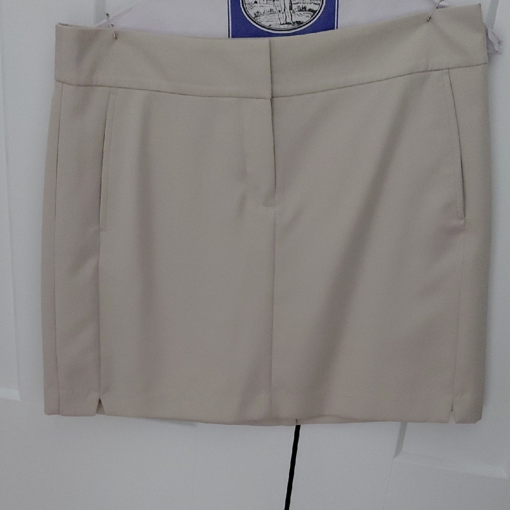 Chic Beige Midi Skirt